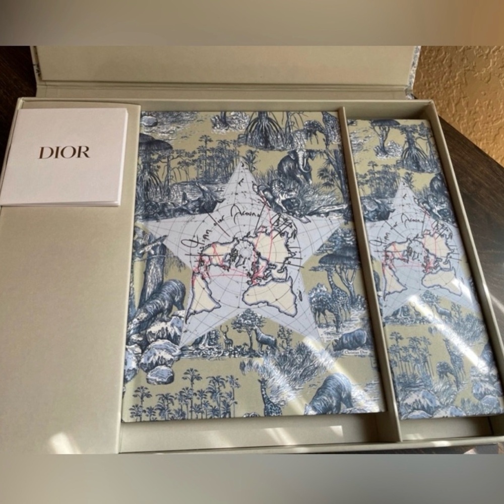 DIOR Around The World Office Notebook
& Boxed Pencil Gift Set NIB - Picture 2 of 8